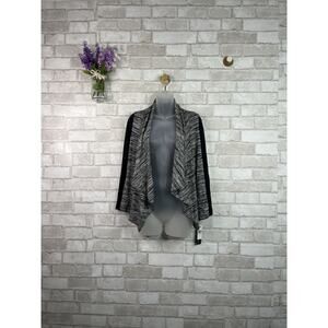 NWT BCX Gray/Black Open Cardigan